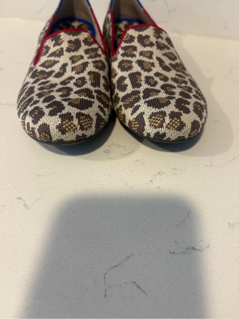 Leopard Print Slip-On Rothy’s with Contrast Trim - Picture 5 of 9